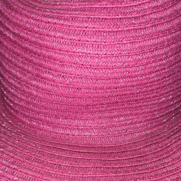 Lane Bryant Sparkling Pink Wide-Brim Hat - Picture 7 of 8